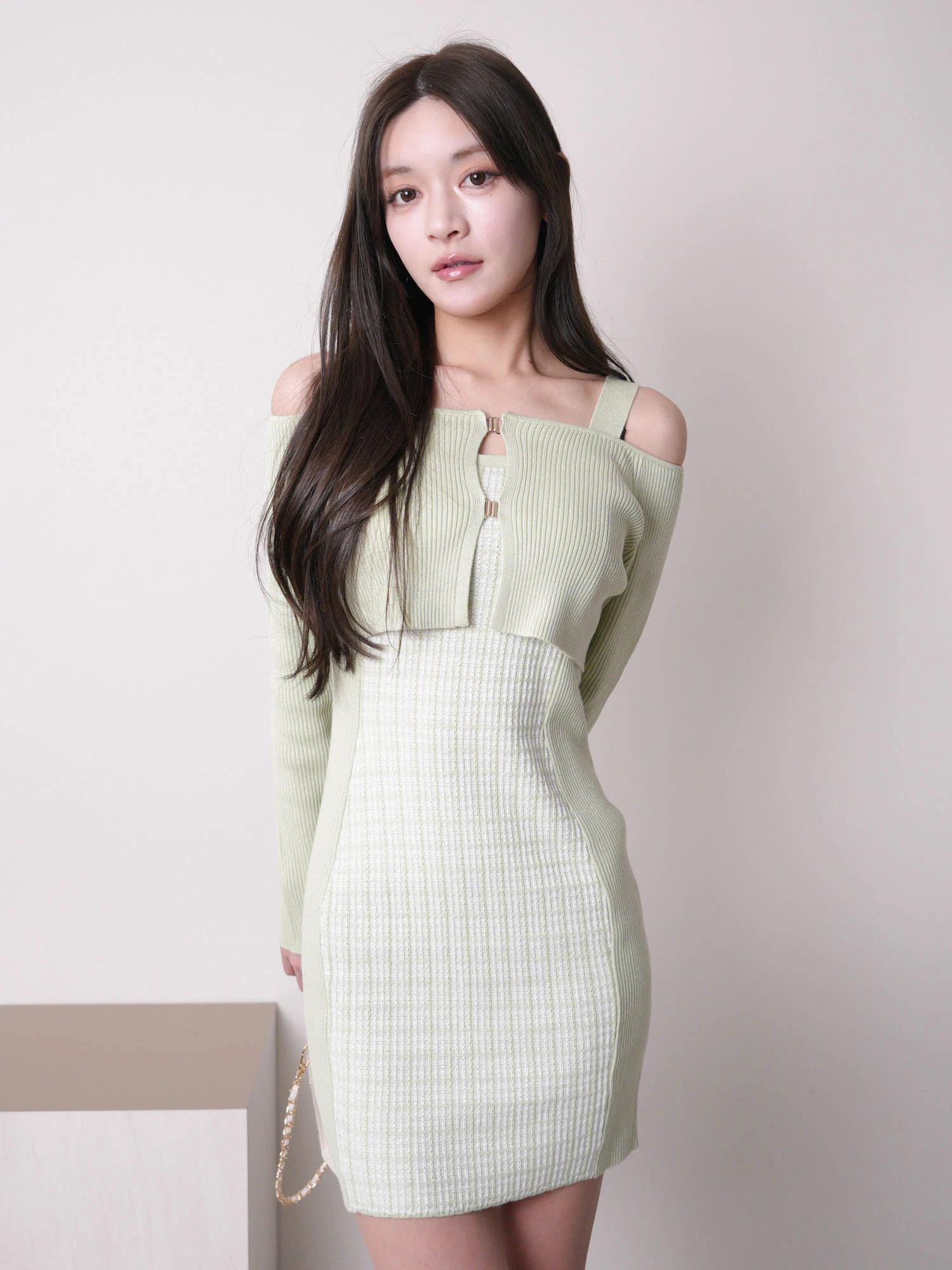 LIP SERVICE（リップサービス）｜ ツイードオフショルアンサンブル