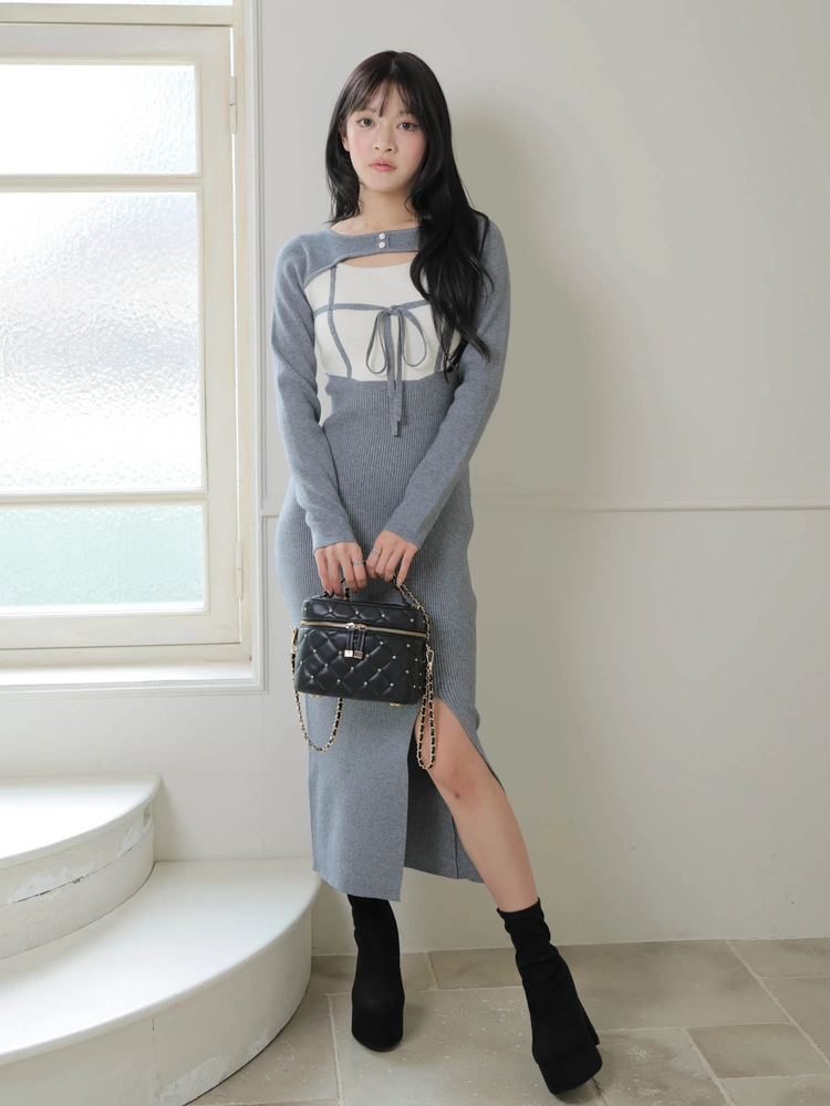 LIP SERVICE（リップサービス）｜ デコルテオープンバイカラーリボン