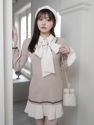 LIP SERVICE（リップサービス）｜ ダブルカラークラシカルニット