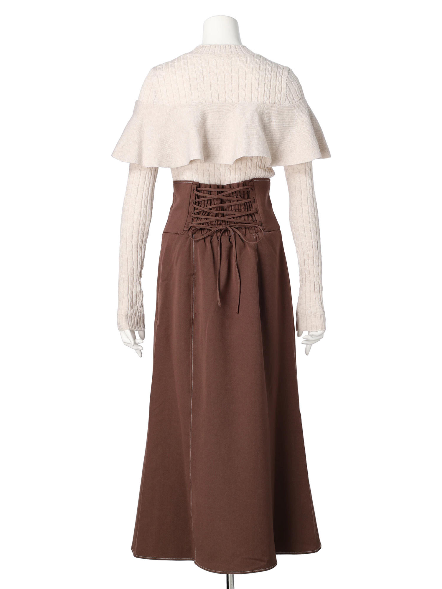 LADYMADE（レディメイド）｜ ケーブルフリルニットドッキング