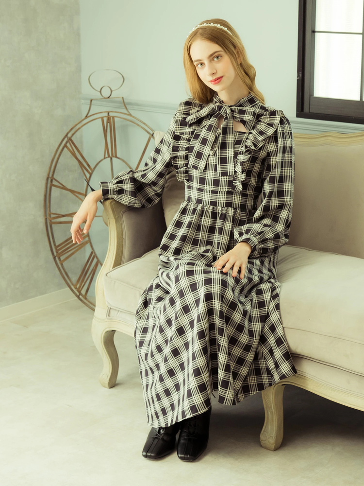 ドーリーロングワンピース - Ank Rouge(アンクルージュ)のマキシワンピ