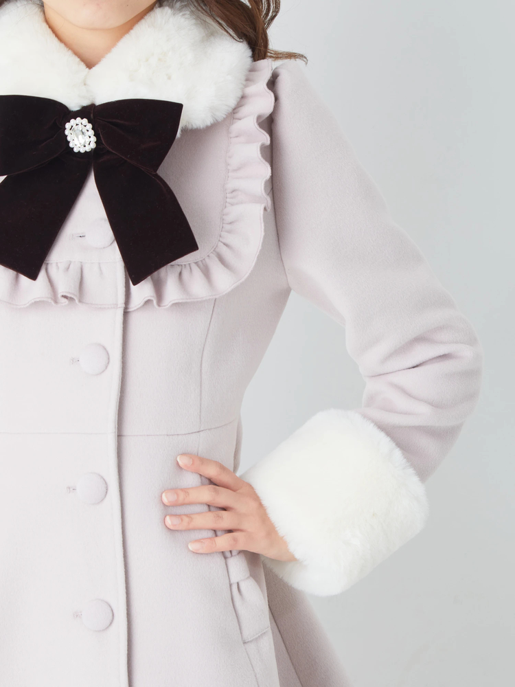 ビジューリボンドーリーコート - Ank Rouge(アンクルージュ)のコート