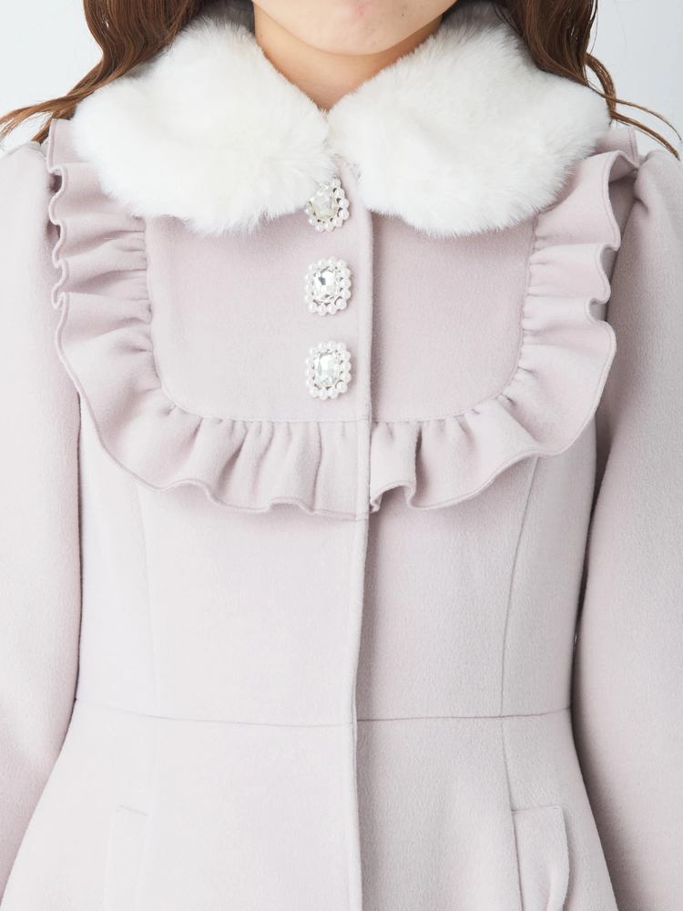 フロントビジュースカラップドーリーコート - Ank Rouge(アン