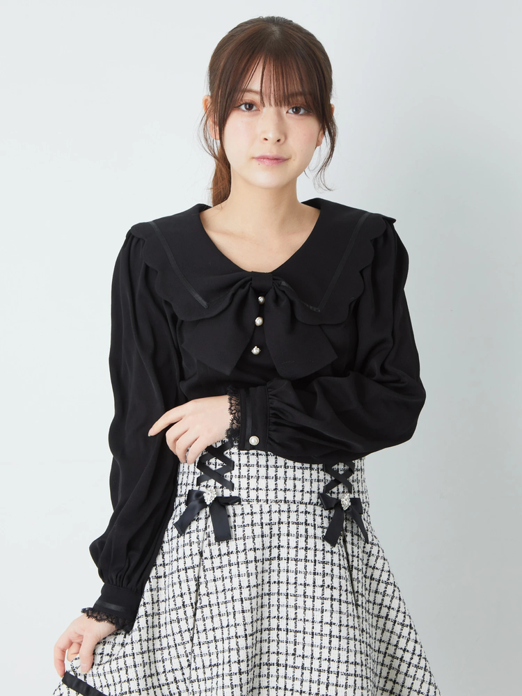 セーラーカラータックブラウス - Ank Rouge(アンクルージュ)のシャツ