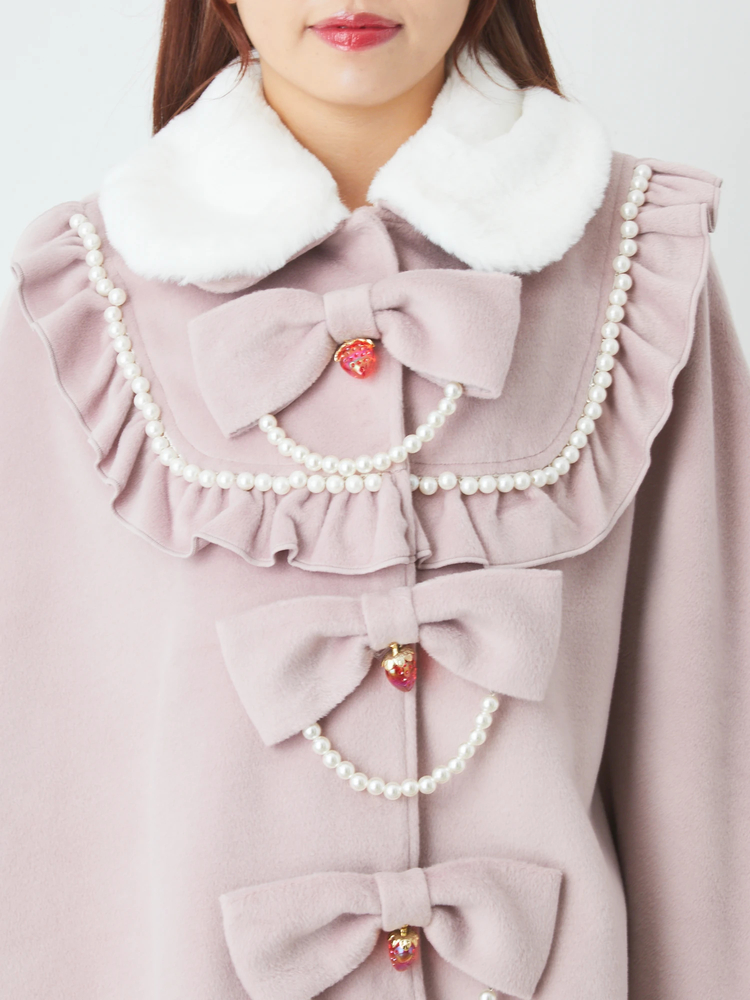 ストロベリーリボンポンチョコート - Ank Rouge(アンクルージュ)の