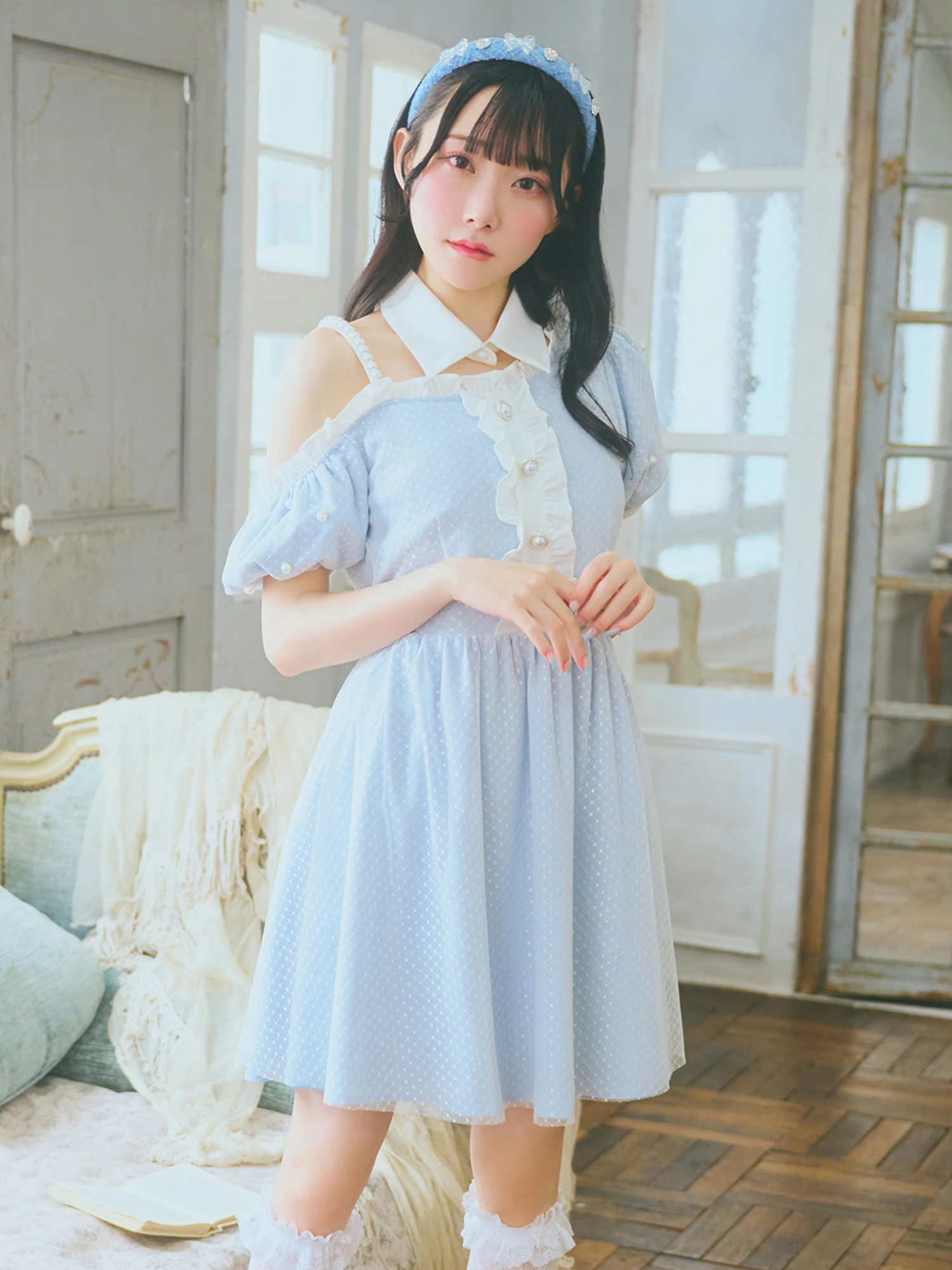 ワンショルチュール重ねワンピース - Ank Rouge(アンクルージュ)の