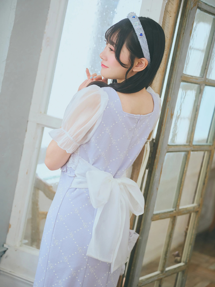 フリルモノグラムロングワンピース - Ank Rouge(アンクルージュ)の