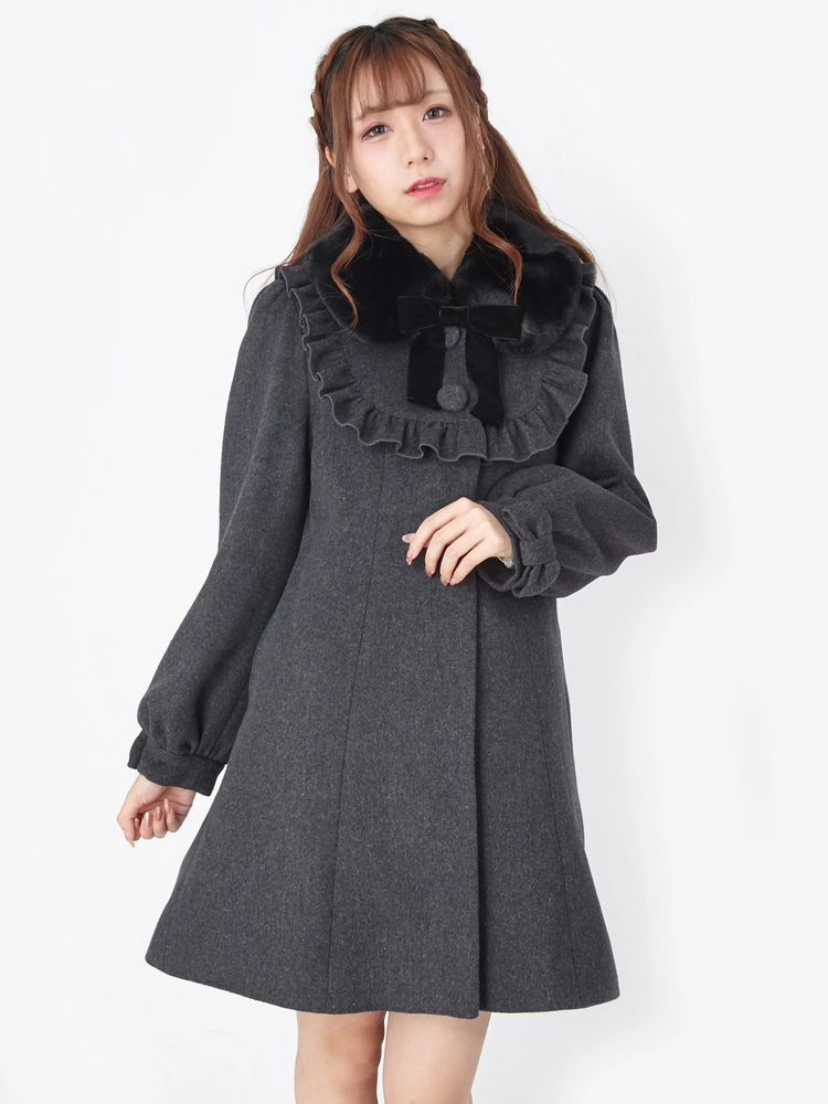 ラウンドヨークAラインコート - Ank Rouge(アンクルージュ)のコート