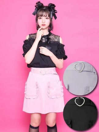 フリルポケット台形スカート - Ank Rouge(アンクルージュ)のスカート