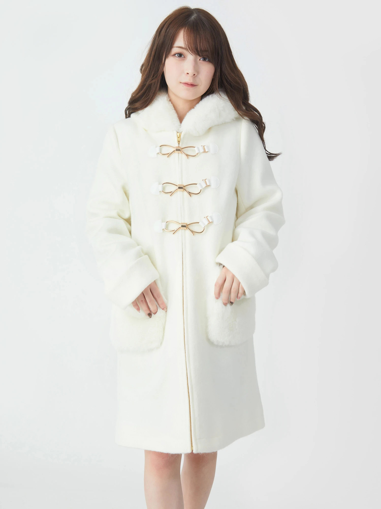 リボンダッフルコート - Ank Rouge(アンクルージュ)のコート