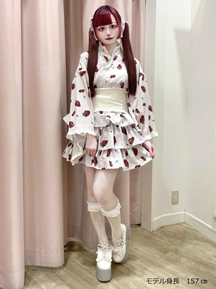 cherry berry princess 浴衣ワンピース - Ank Rouge(アンクルージュ)の
