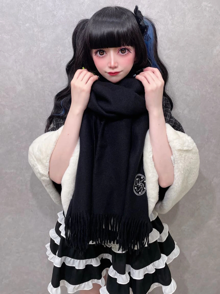 ネコちゃんキラキラツイードポンチョ - Ank Rouge(アンクルージュ)の