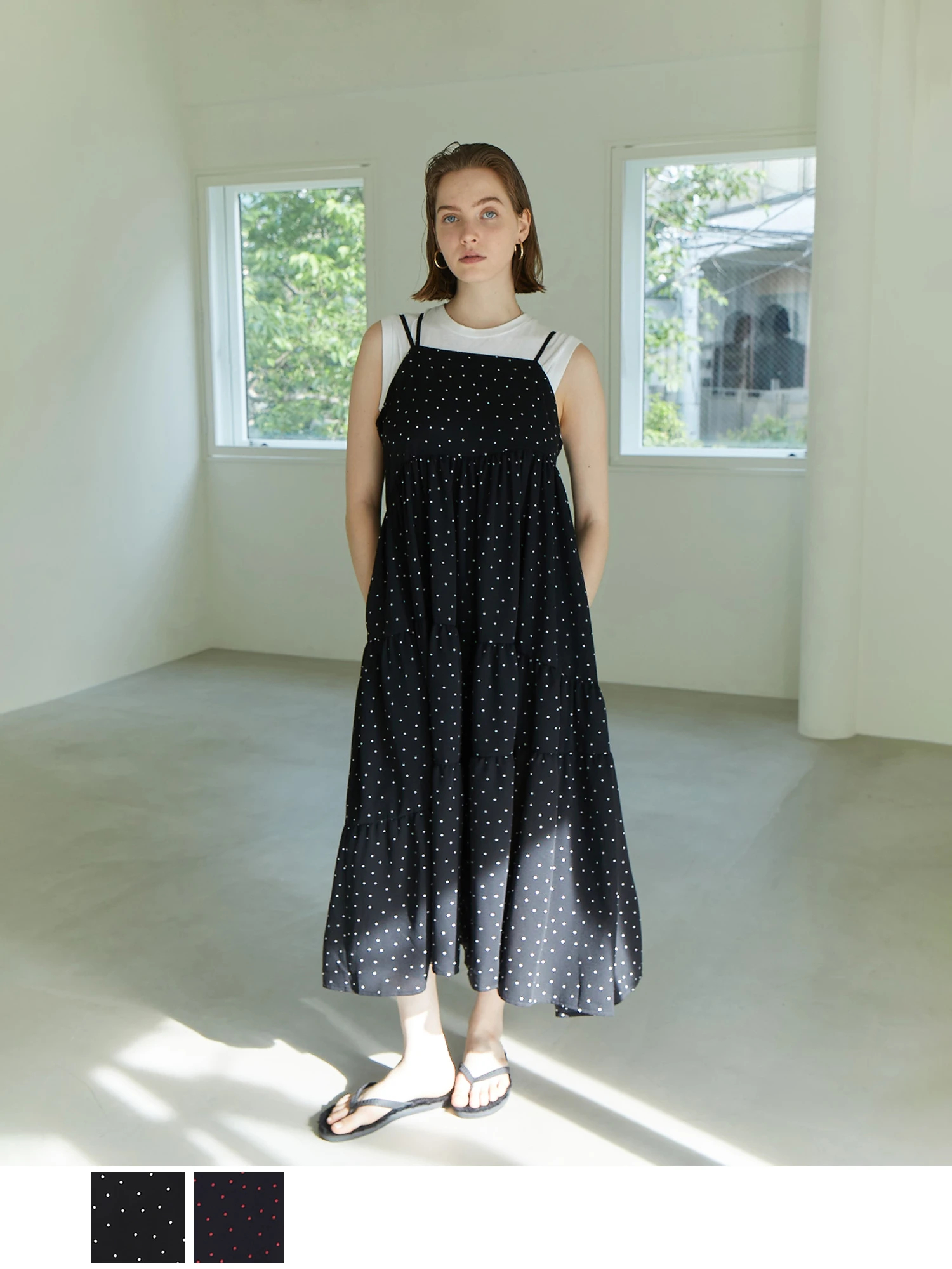 ドットキャミワンピース / Brown&Street（ブラウンアンドストリート