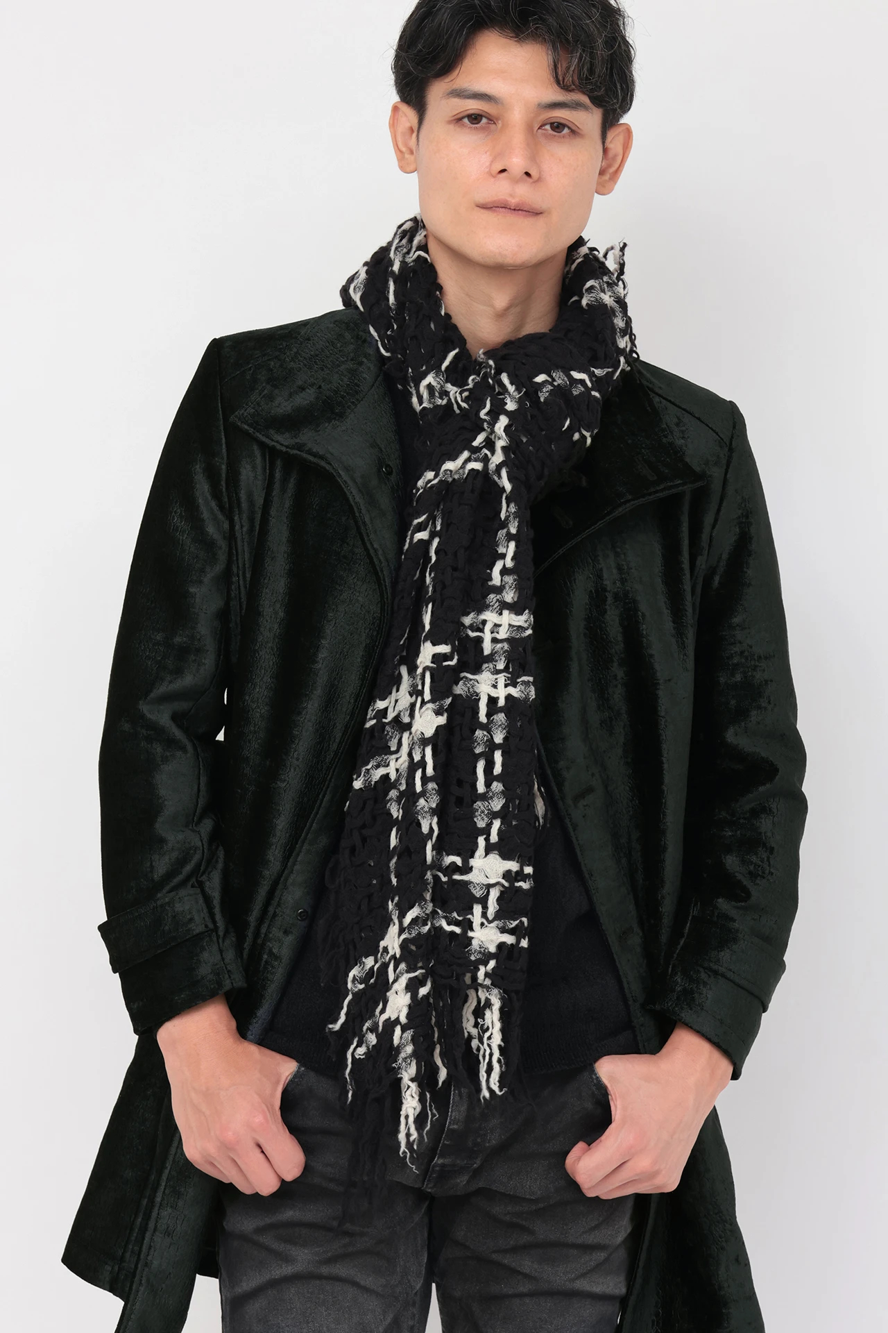 TORNADO MART∴クロコエンボスモールスタンドコート / TORNADO MART