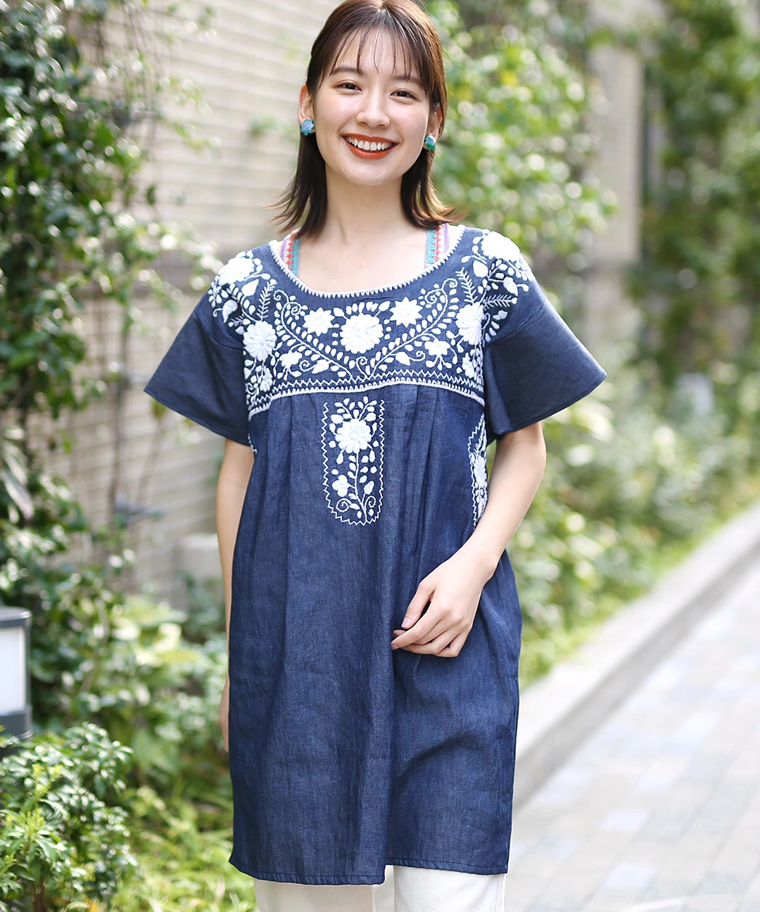 メキシコ刺繍シャンブレー ブラウス【WEB限定】 / シャツ・ブラウス