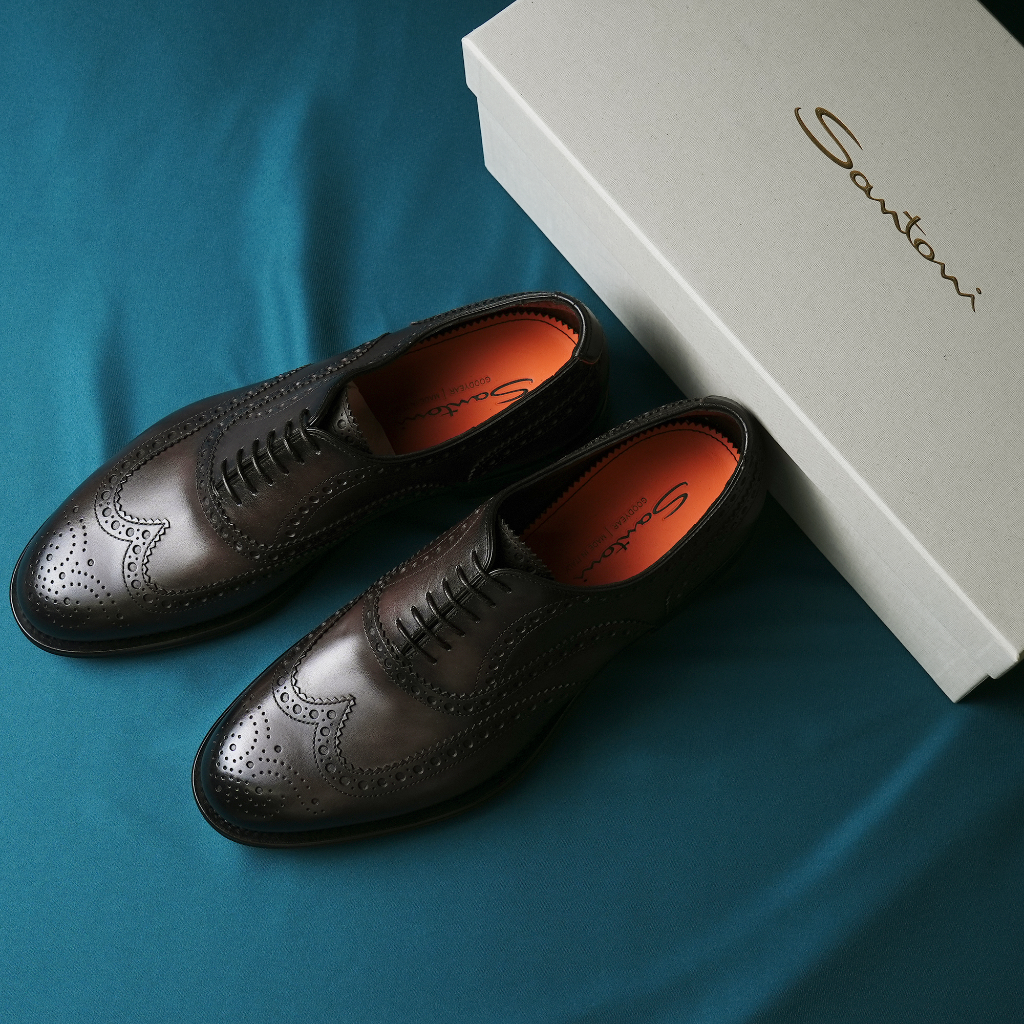 Santoni サントーニ メンズ ビジネスシューズ ウィングチップ