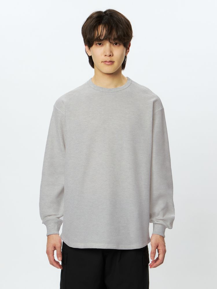 公式】ロングスリーブウォームワッフルクルー（ユニセックス）｜ザ