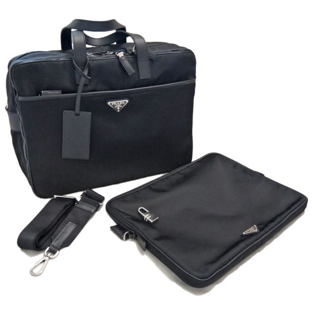 プラダ メンズ ナイロン ラップトップケース 書類バッグ（ブリーフ