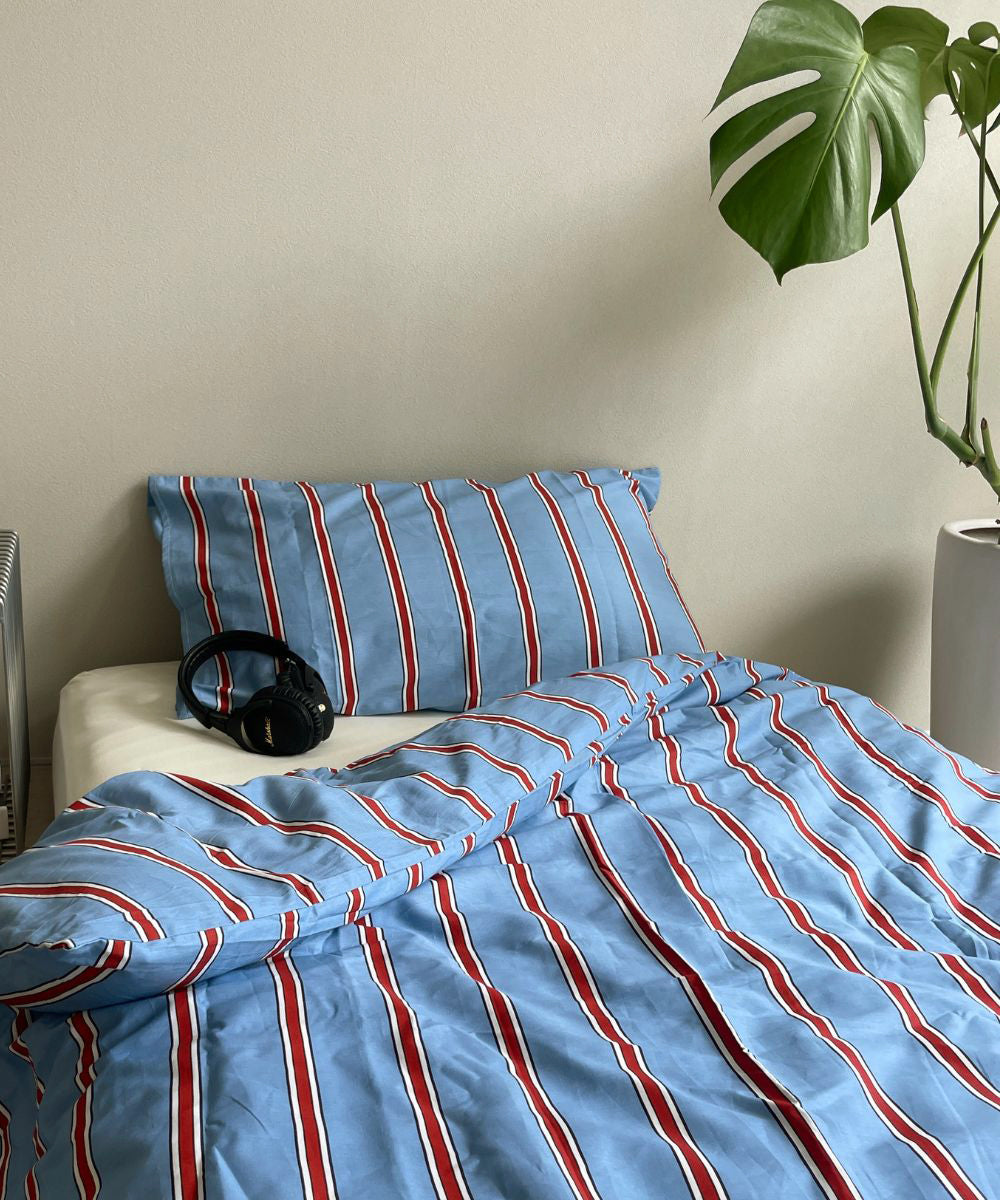 ストライプ柄布団カバー/枕カバー(シングル・ダブル・クイーン) – IYAN