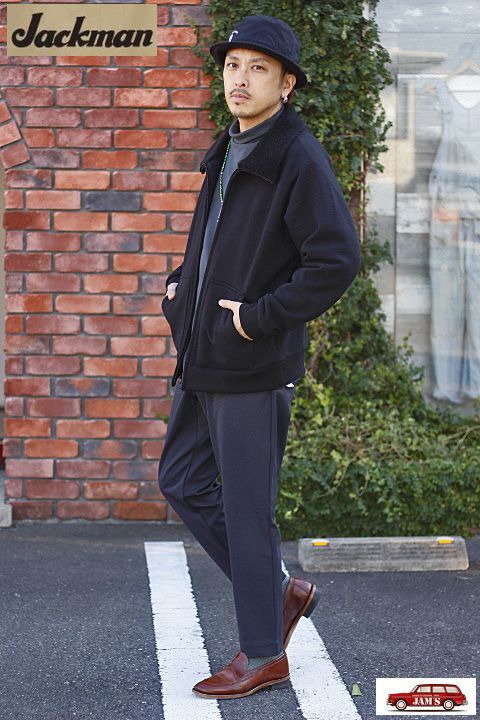Jackman」GG SWEAT BOA COLLAR ジャックマン ボア スウェット