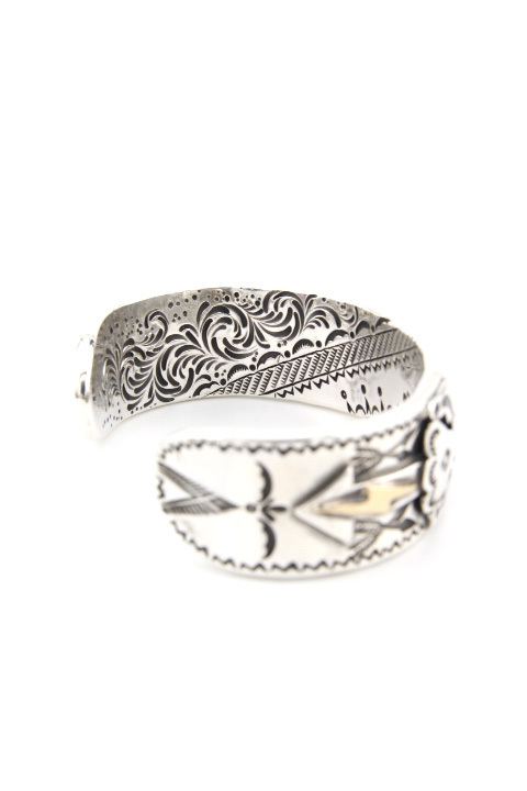 Mt.hill」Peace Cuff with 18K Thunderbolt マウントヒル ピースカフ