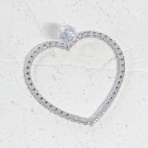 Heart -ハート-ダイヤモンド シングルピアス(片耳用) PT – JaMais Jewelry