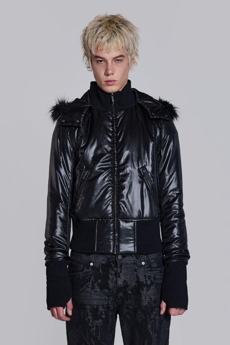 Black Mercury Puffer Jacket | Jaded London | Clothing