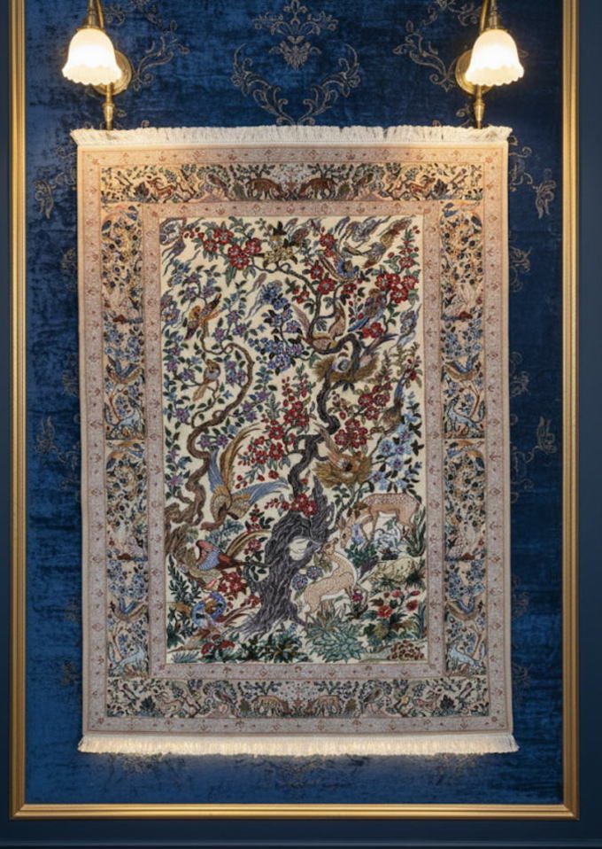 手織り ペルシャ絨毯：中型サイズ – JAHAN