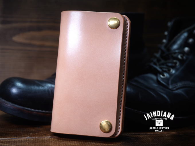 TRW-N ナチュラルサドルレザーのトラッカーウォレット