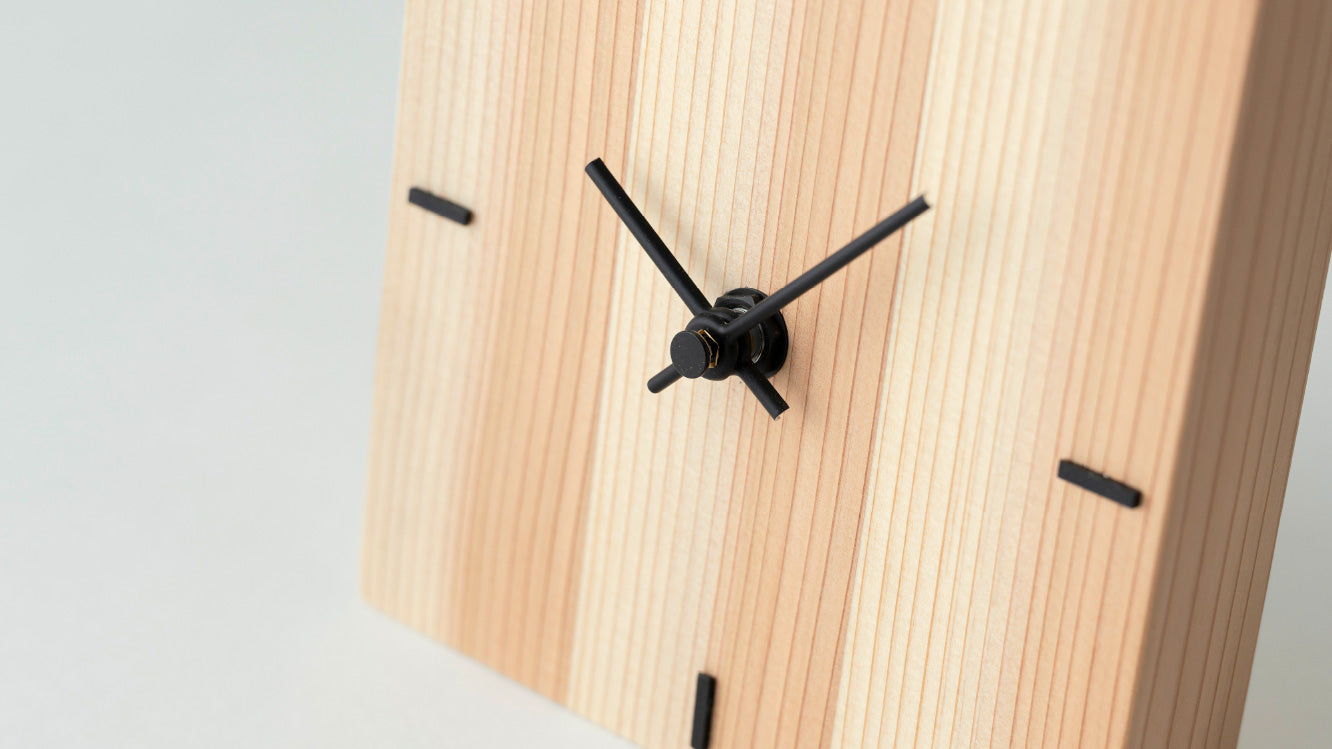 木工製品 置き時計 | ko NENRIN | 縞 | ミマツ工芸