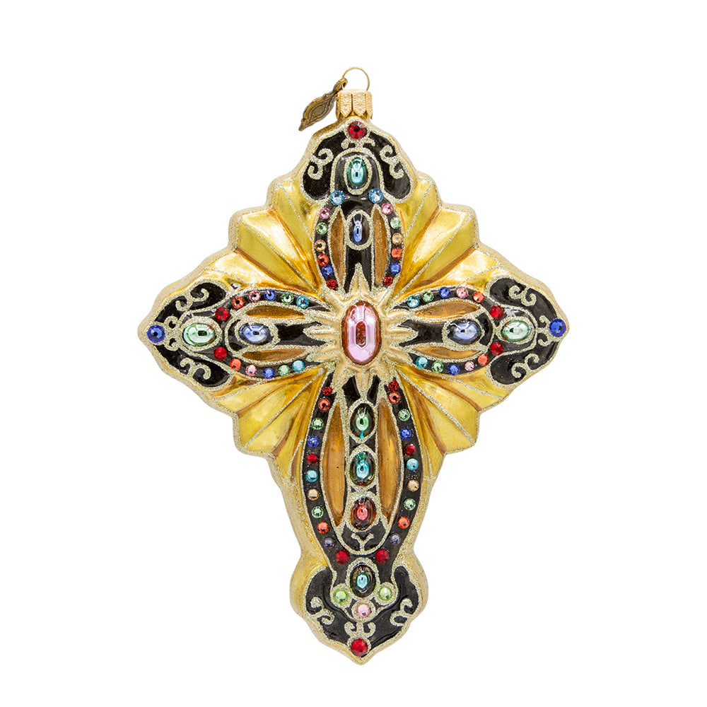 2024 Cross Glass Ornament – Jay Strongwater