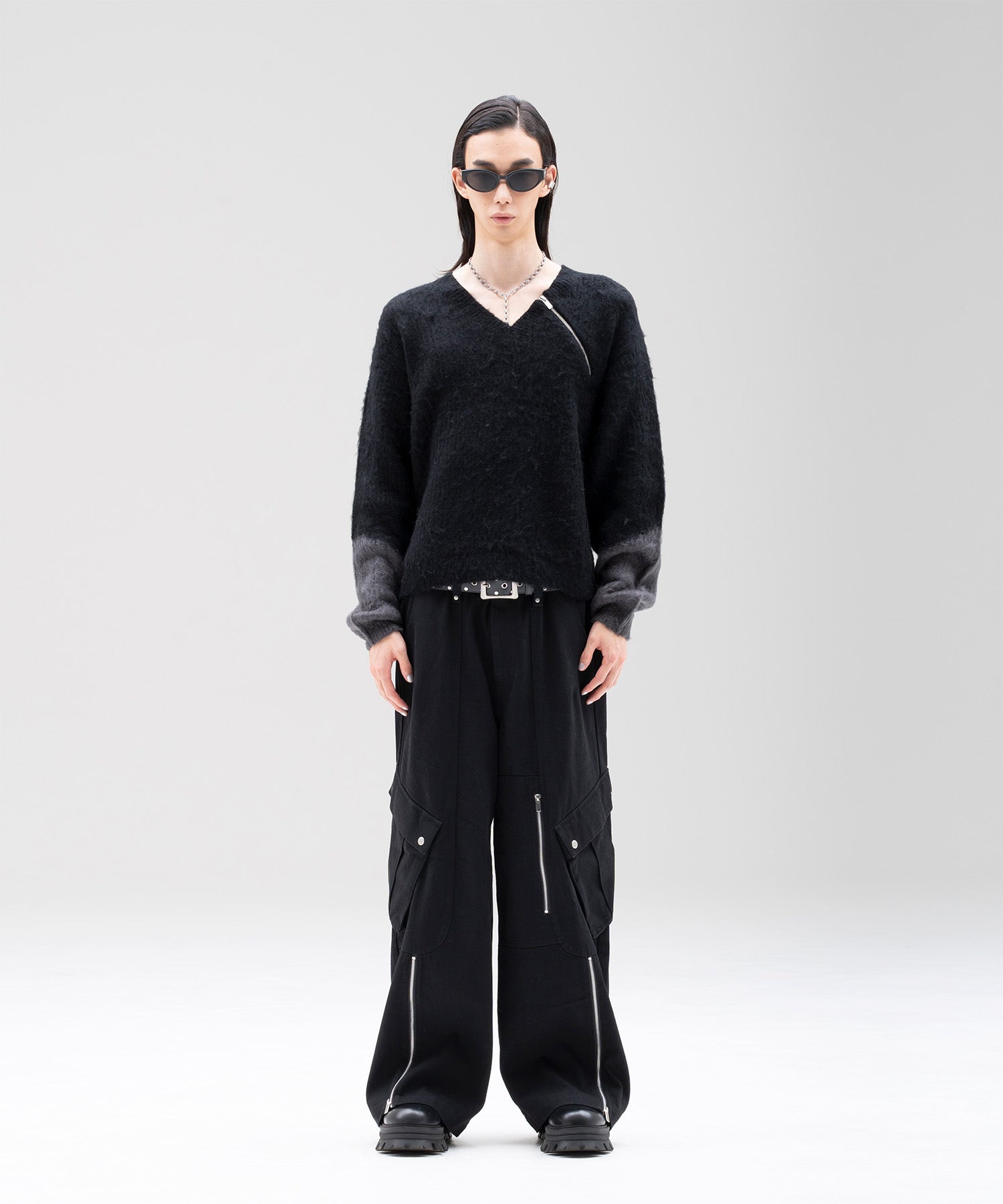 Zip slit Cargo Denim Pants – Jent Louis