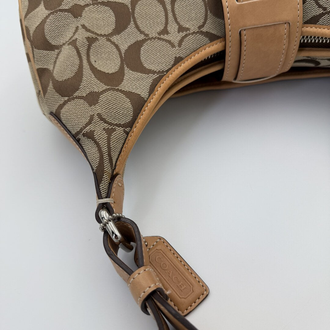 Coach Signature Hobo Buckle Tan Shoulder Bag – Jenny Hayley