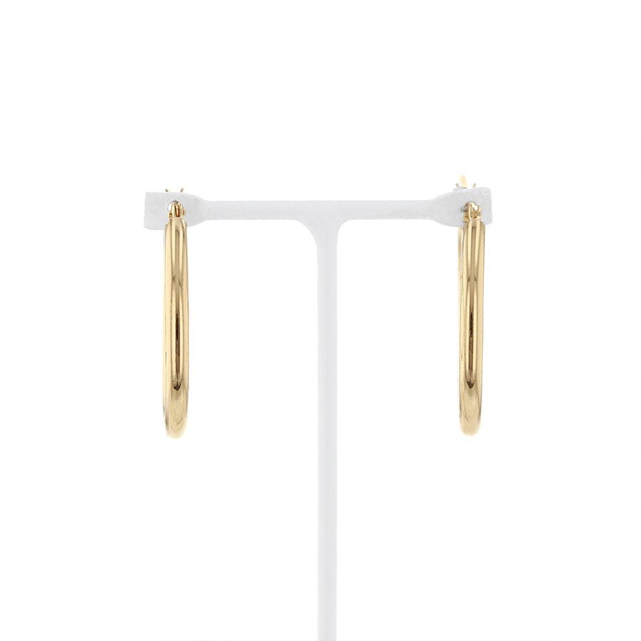 K18 イエローゴールド フープピアス（20mm） （7277729579165