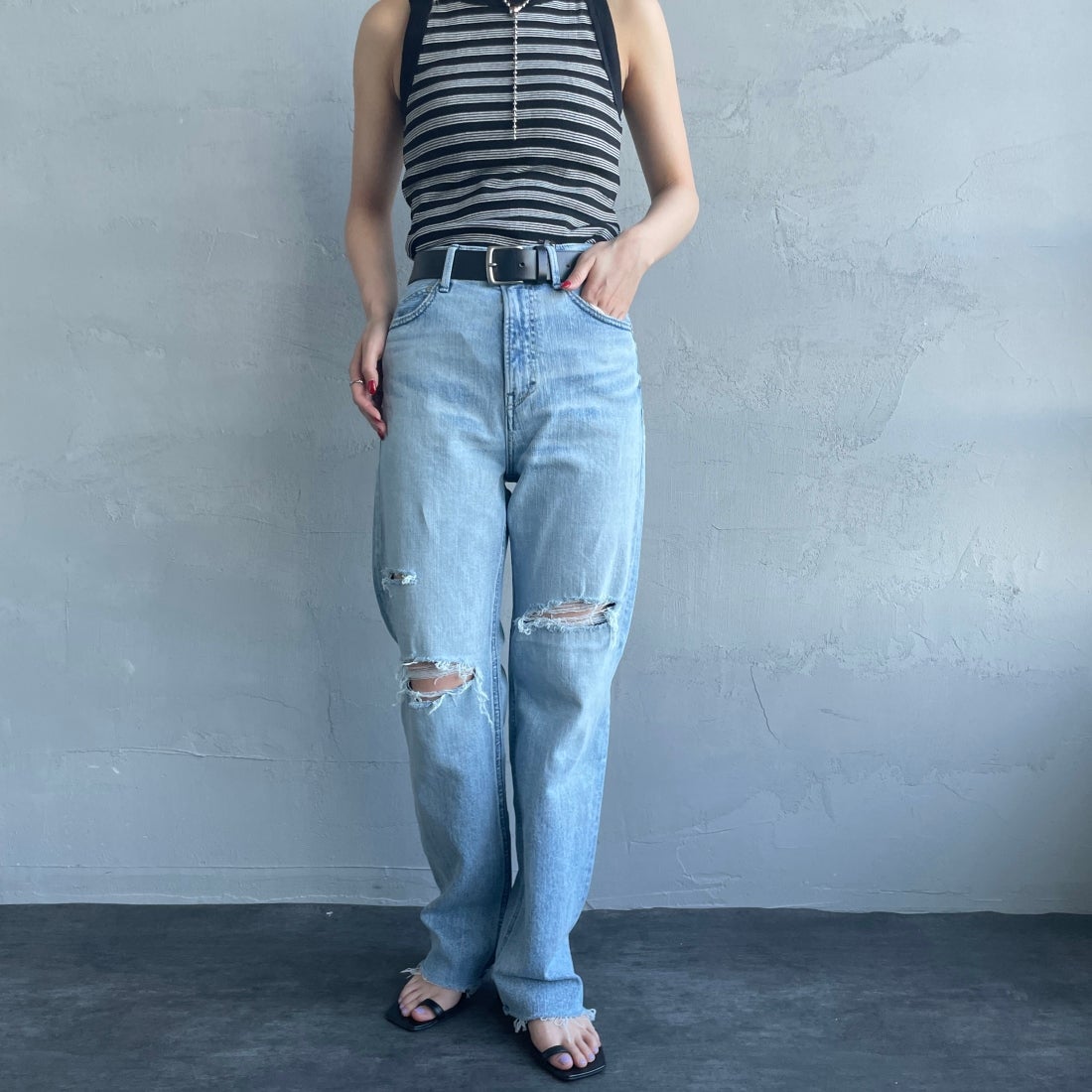 YANUK [ヤヌーク] ボーイズストレート LEA/レア [57121231]｜ジーンズ