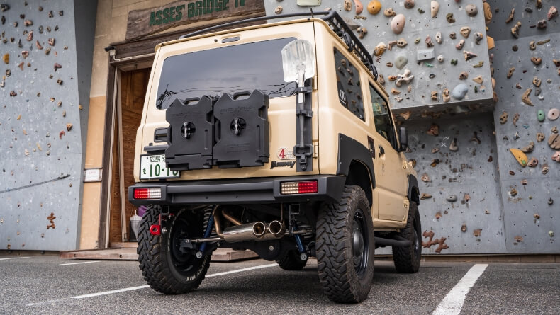 ジムニーJB64 ロトパックス取り付け！（アピオのダブルマウント