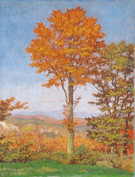 山の秋】髙島野十郎ー個人蔵