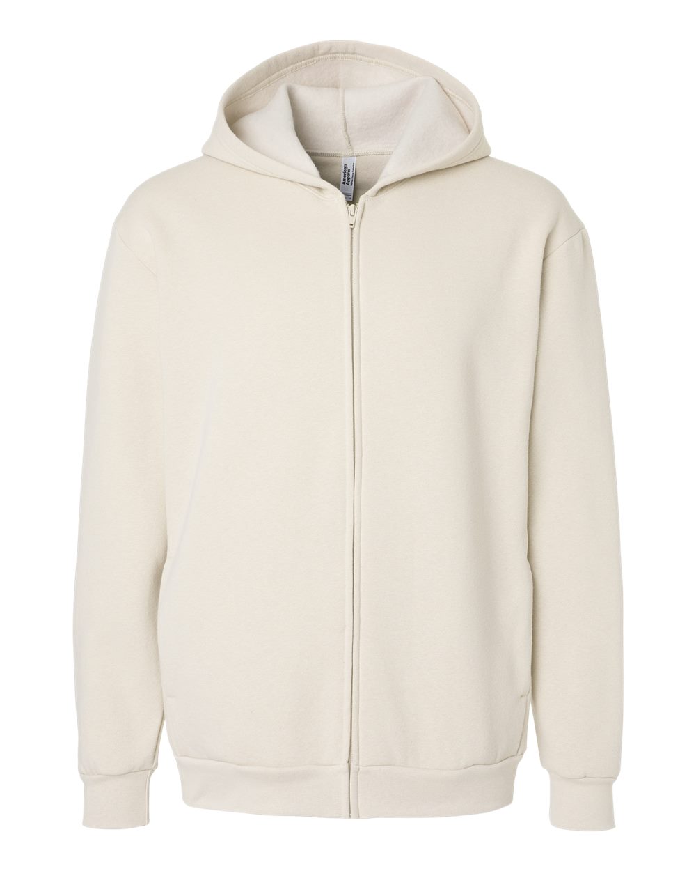 American Apparel Re Flex Fleece Unisex Full Zip Hoodie Rf497 Bone
