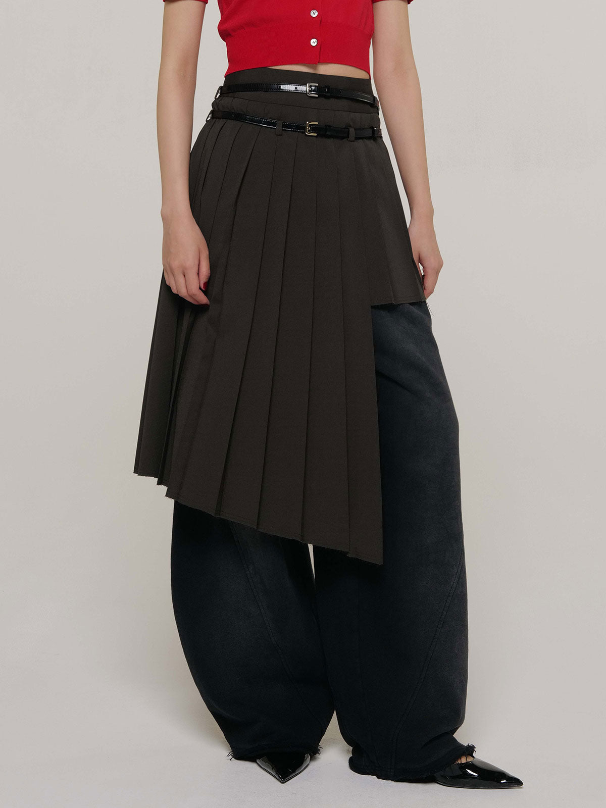 SCREW PLEATS SKIRT – JOSEMOON