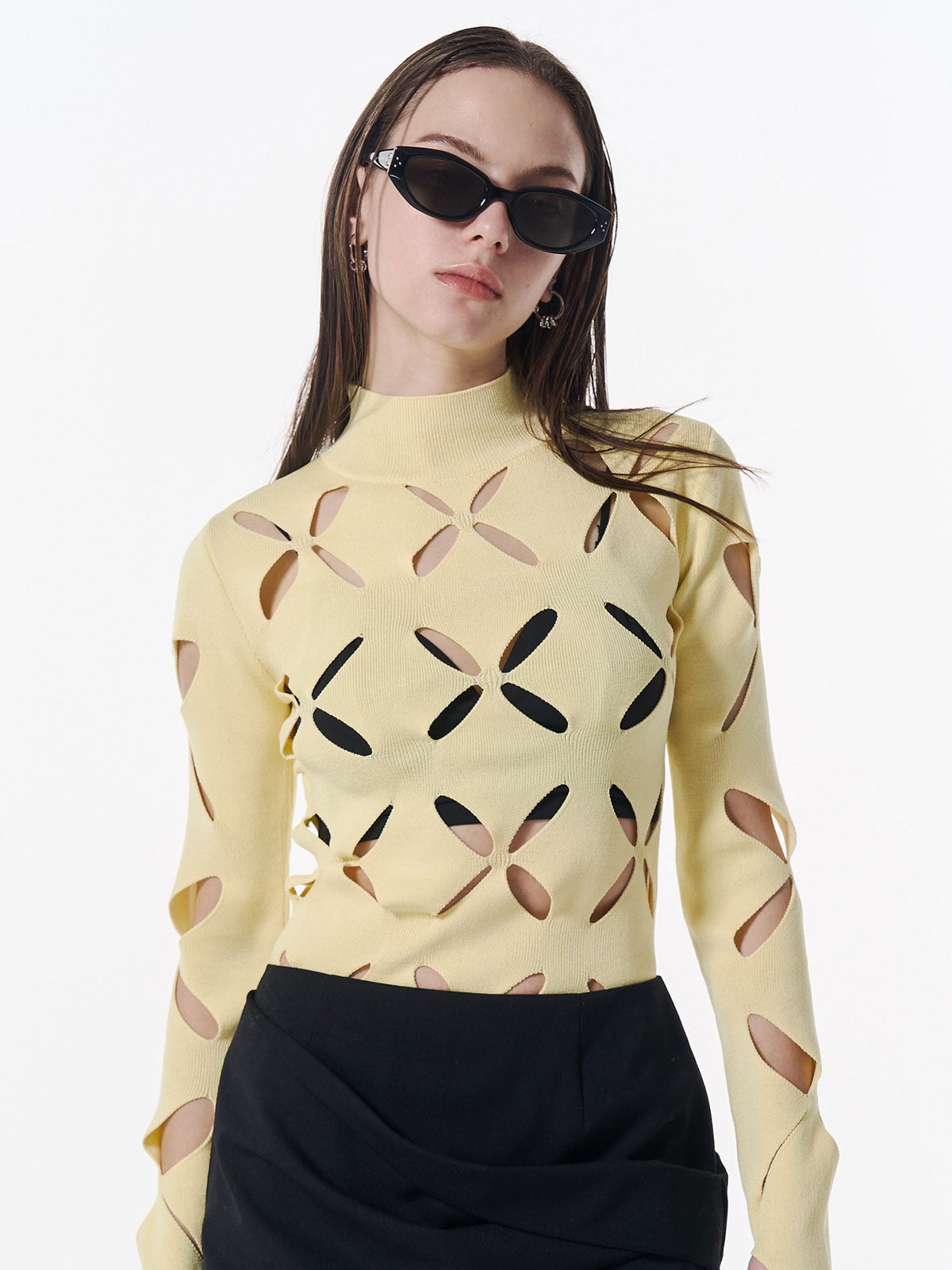 LACE KNITTING TOP – JOSEMOON