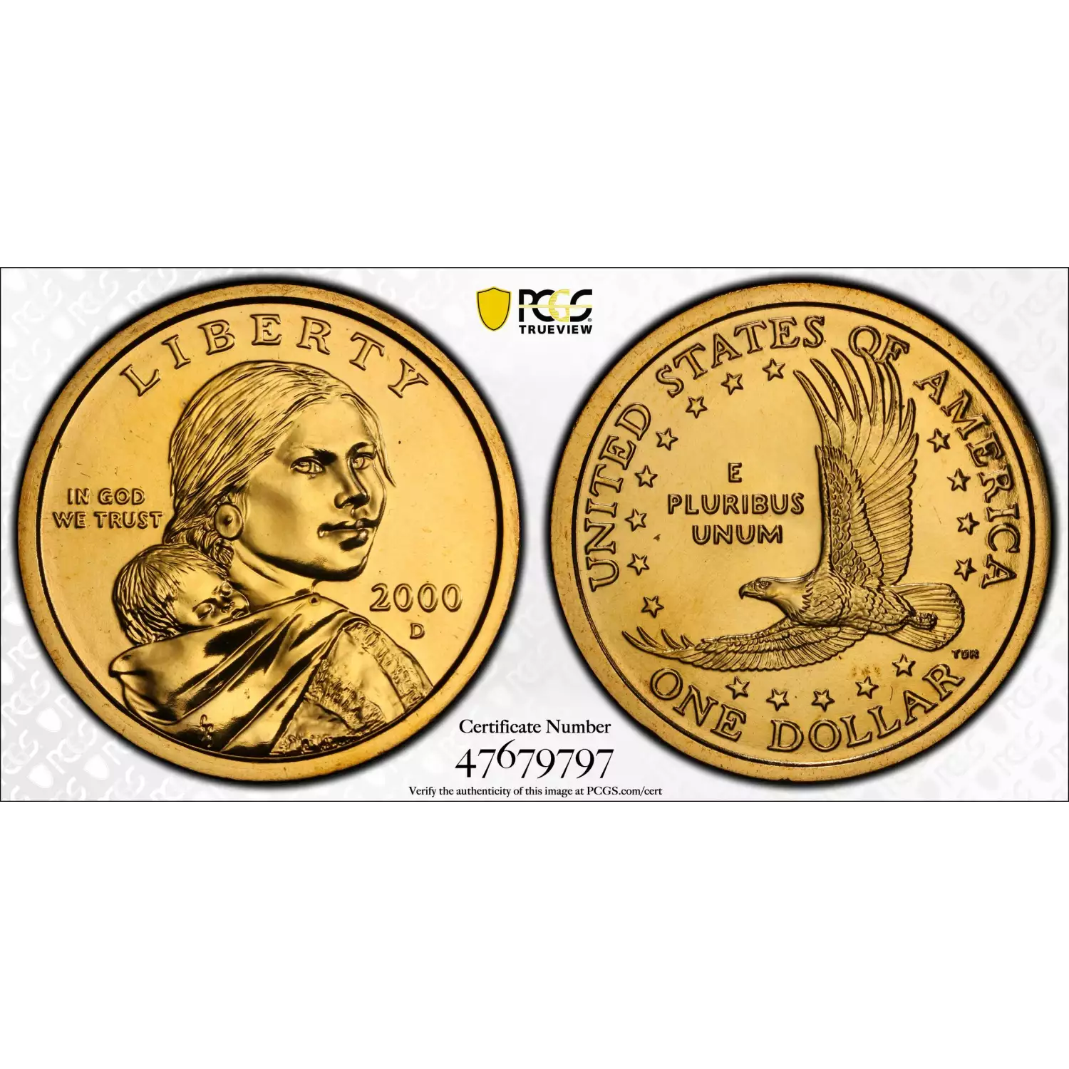 2000 Dollar Sacagawea PCGS SP-68 VIP Strike - JMS Coins