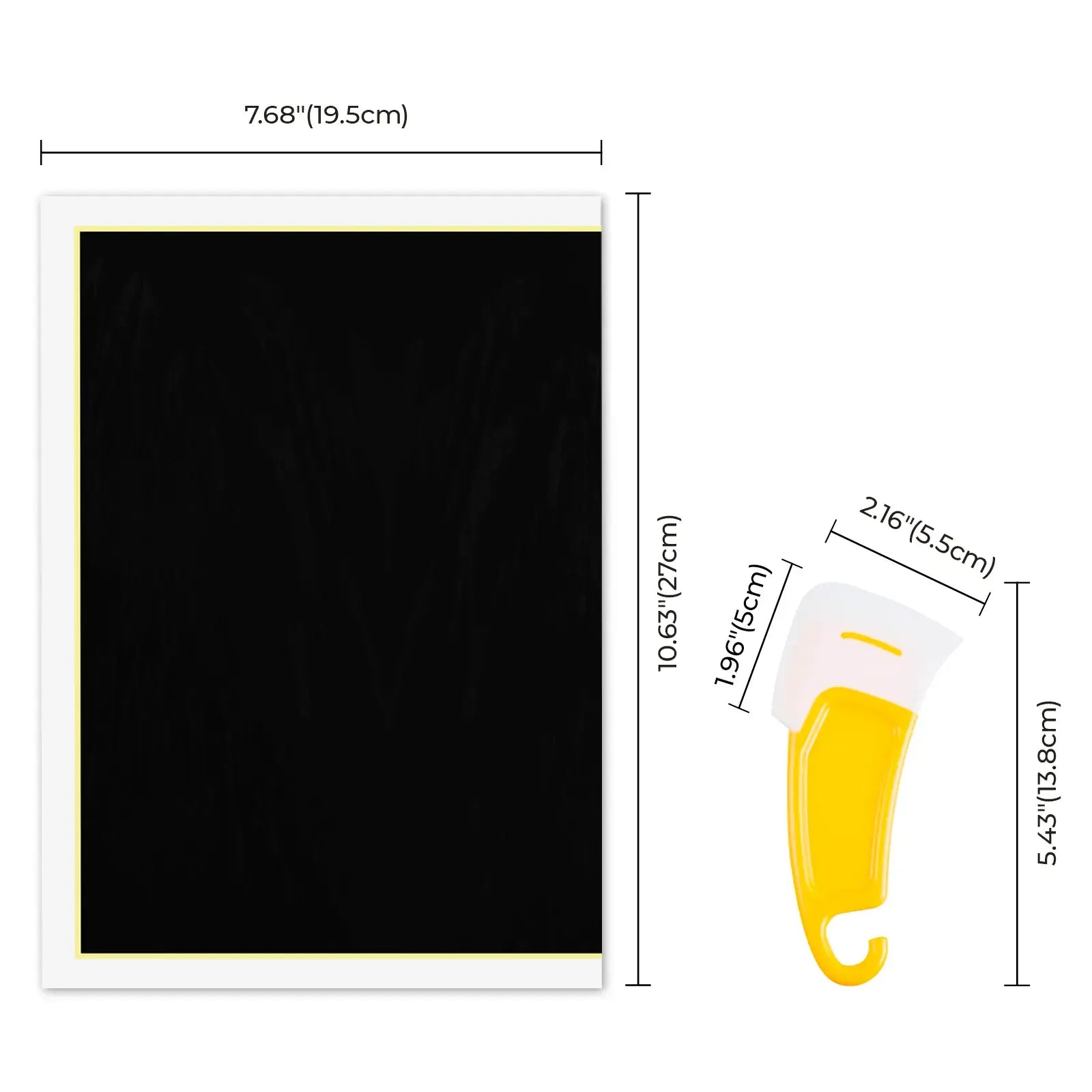 ブラックレーザー彫刻用マーキングペーパー（4枚入）