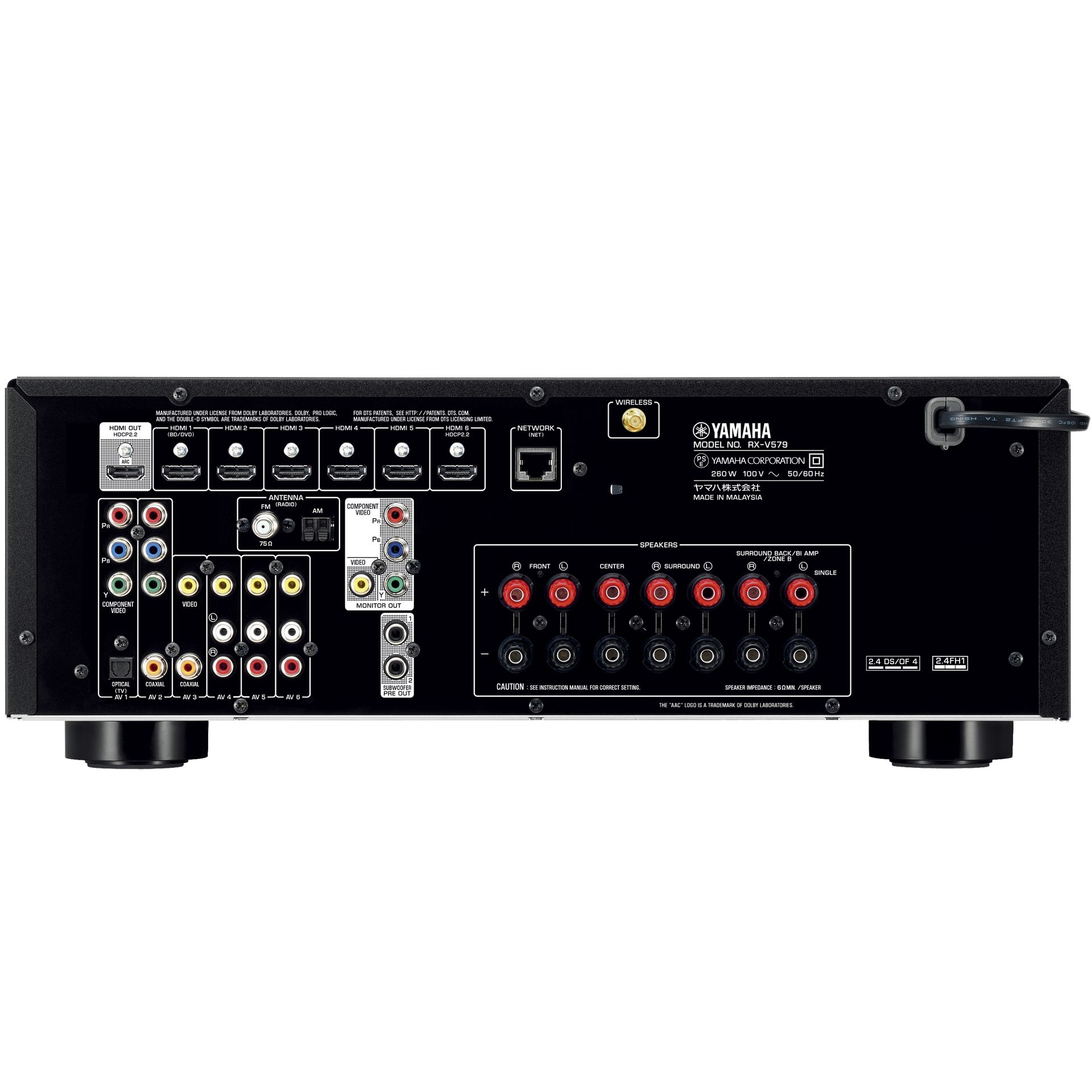 ヤマハ | RX-V579 - AVアンプ - 概要