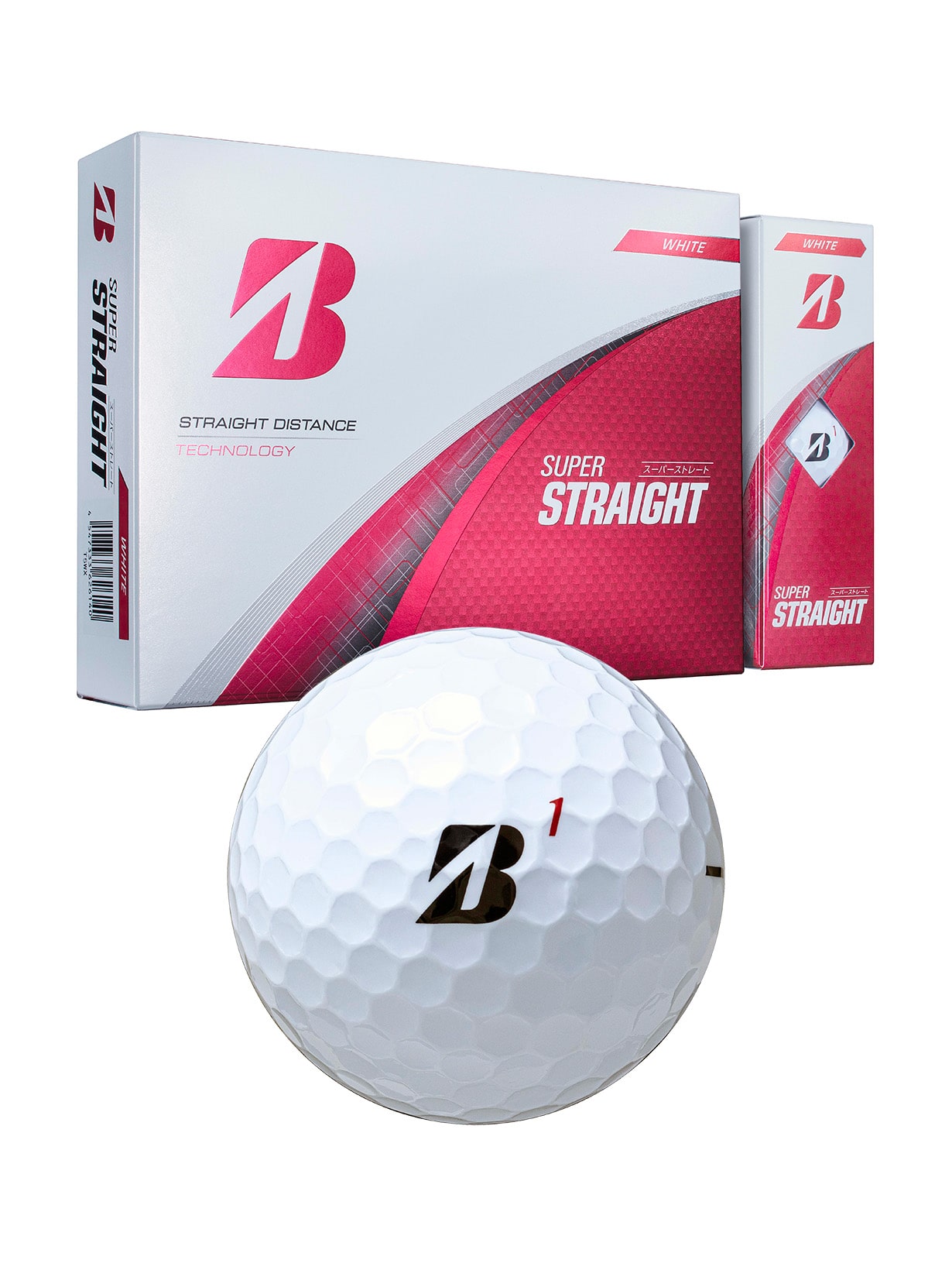 SUPER STRAIGHT（ホワイト） [1ダース：12個](ホワイト): ボール