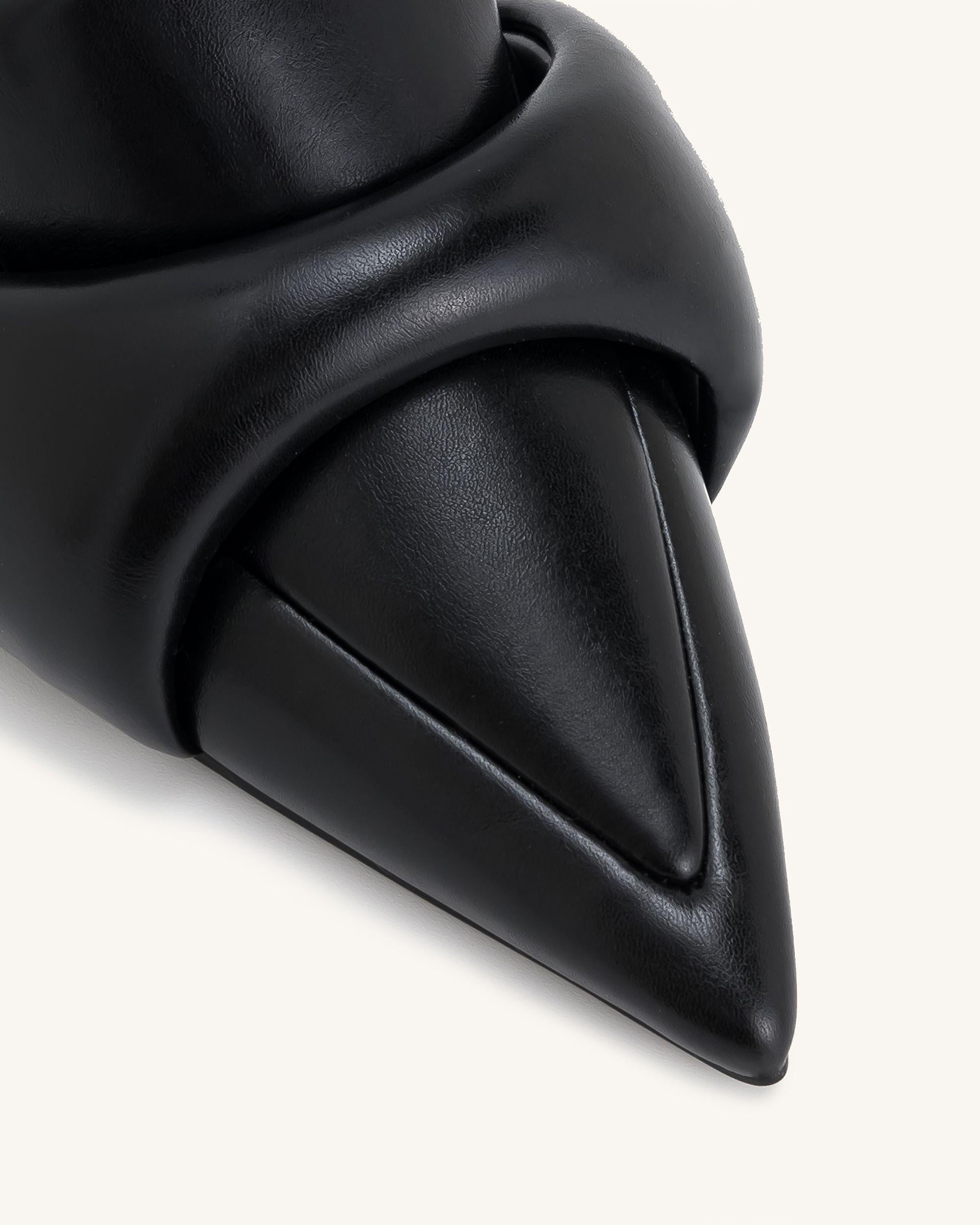 Carla ソフト パッド キトゥン ヒール パンプス - ブラック - JW PEI