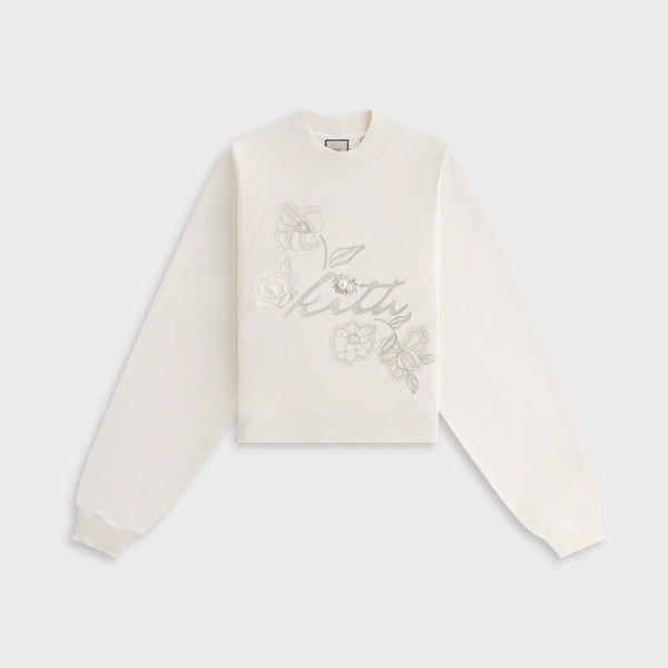Lisa for Kith Women Isley Embellished Mockneck Crewneck - Sandrift