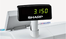 SHARP レジスター　XE-A207W シャープ 電子レジスター ホワイト系 XE-A207W-W(中古品)の通販はau