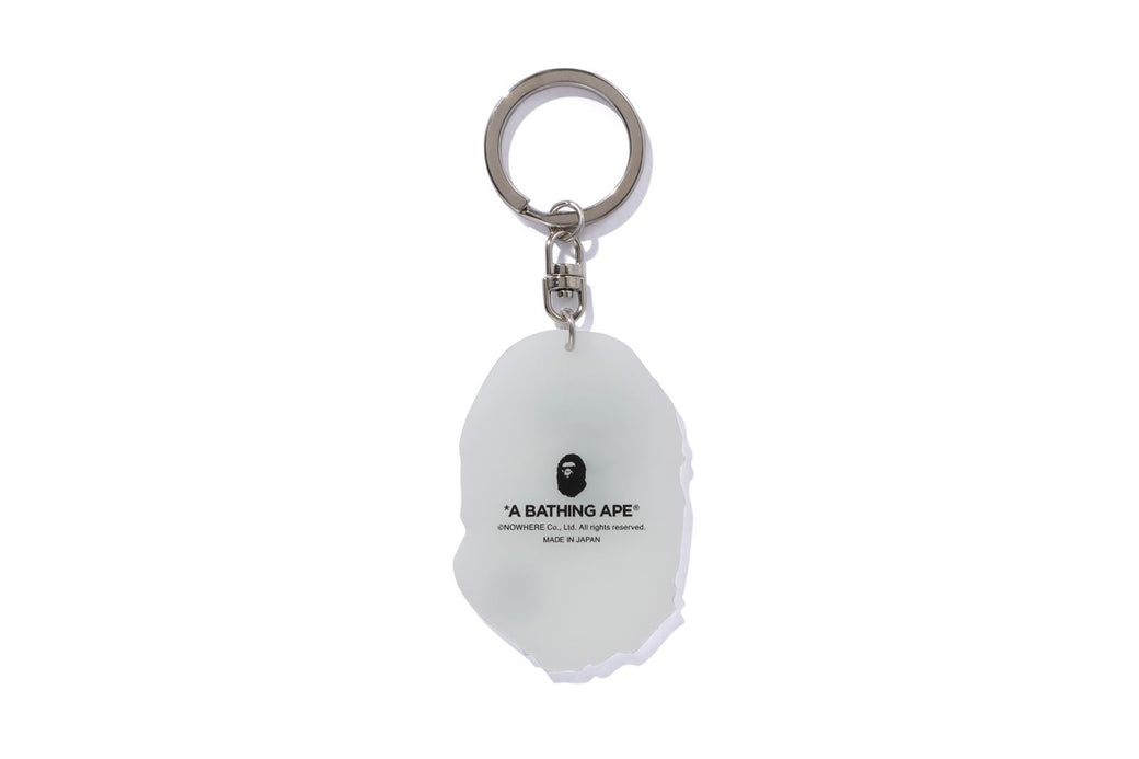 GLOW IN THE DARK APE HEAD KEY CHAIN | bape.com