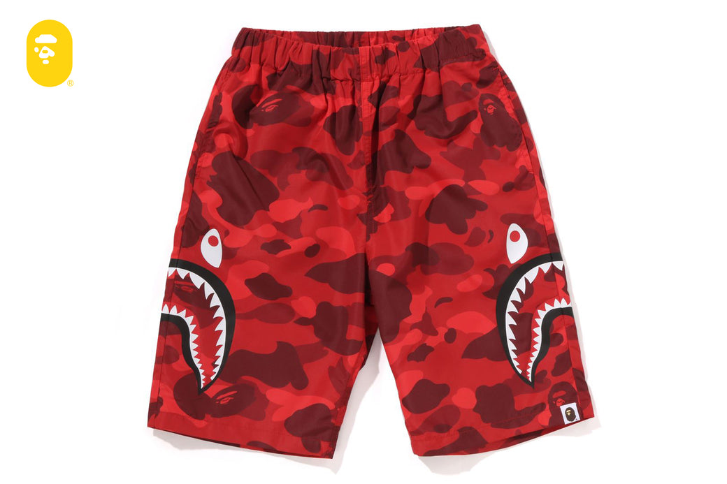 COLOR CAMO SIDE SHARK BEACH SHORTS | bape.com