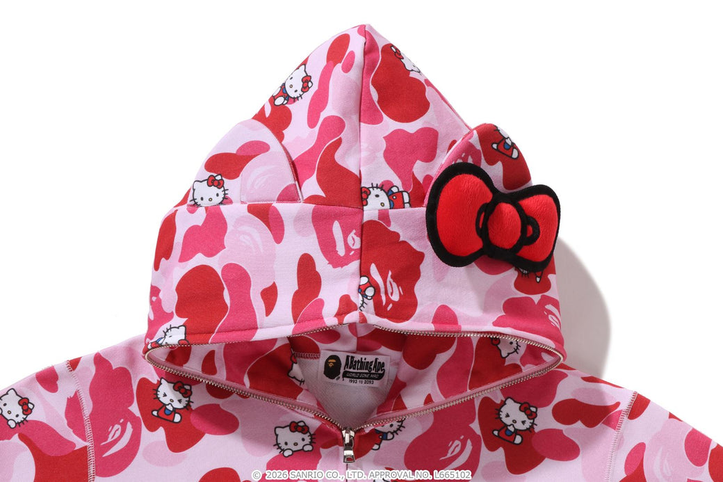 BAPE X HELLO KITTY 】CAMO FULL ZIP HOODIE | bape.com
